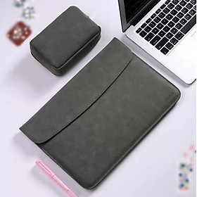 BAO DA, TÚI DA, CẶP DA CHỐNG SỐC CHO MACBOOK, LAPTOP, SURFACE KÈM VÍ ĐỰNG PHỤ KIỆN