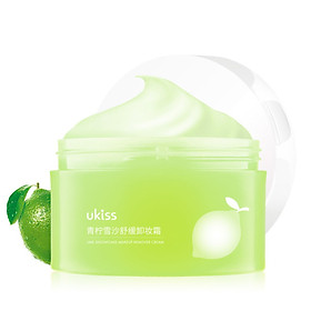Ukiss Cleansing Cream Face Gentle Deep Cleansing No Irritating Eye & Lip Makeup Remover Cream Liquid Female Student Lime Snow Sand 100g