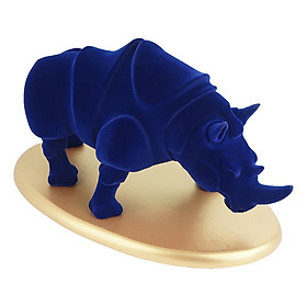 Home Decorative Rhino Resin Statue Modern Animals Art Sculpture Decor Gifts