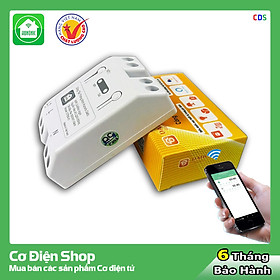 Mua Công tắc thông minh ĐIỀU KHIỂN TỪ XA qua wifi HUNONIC DATIC 1 Kênh 500W - Cơ Điện Shop