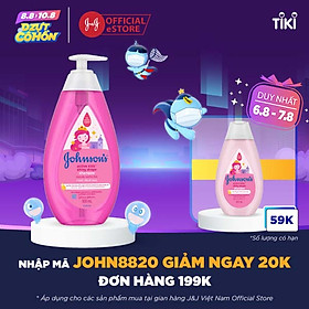 Dầu gội Johnson's Baby óng mượt cho bé gái (500ml)