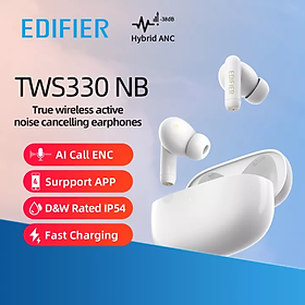 Mua Tai Nghe Bluetooth Edifier TWS 330NB Hybrid ANC - Bluetooth 5.0 - Sạc Nhanh - Khử Tiếng Ồn - Chống Nước IP54 - Độ Trễ Thấp - Hàng Chính Hãng