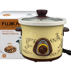 Hình ảnh Nồi nấu chậm, nồi kho cá nấu cháo Fujika 1.5L/2.5L(chọn phân loại), công suất 140W-240W, màu ngẫu nhiên-hàng chính hãng