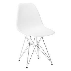 Mua Ghế Ăn - Ghế Café Nhựa Chân Thép Lavaco 1206W - Trắng