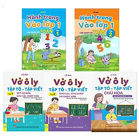 Combo 5 cuốn Vở Ô Ly Tập Tô - Tập Viết, Hành trang vào lớp 1 (Lê Mai) - Ndbooks - Lê Dân
