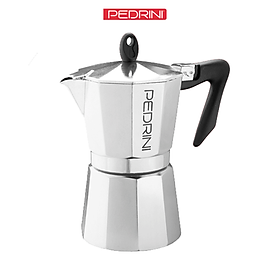 Mua Ấm pha cà phê PEDRINI Kaffettiera tay cầm đen - Aluminium - 1 Cup /2 Cup /3 Cup /6 Cup  Hàng Chính Hãng