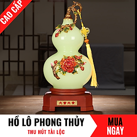 Mua Hồ Lô Trang Trí Phong Thủy Bằng Đá Băng Ngọc Cao 40cm