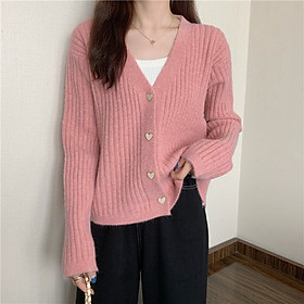 Áo cardigan nữ dáng ngắn, áo khoác len nữ