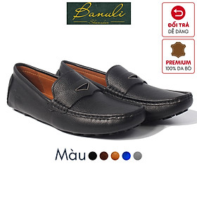 Giày Lười Banuli Nam Da K1ML1T0 - Kiểu Slip-Ons (Moccasins construction)