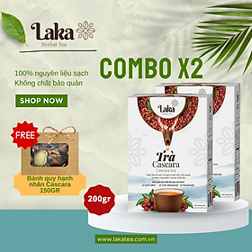 COMBO Tặng Quà - 2 Hộp Trà Cà Phê Cascara LAKA 100gr, 100% quả cà phê chín mọng