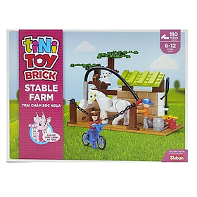 Đồ chơi lắp ráp trại chăm sóc ngựa Tinitoy YY597516 - 110 mảnh