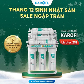Máy lọc nước để gầm Livotec 218, Chuẩn nước đóng chai, Uống trực tiếp, Công nghệ RO - Hàng Chính Hãng