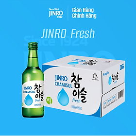 CHÍNH HÃNG Soju Hàn Quốc JINRO FRESH 360ml - Thùng 20 chai