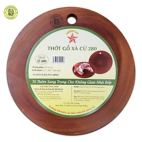 Mua Thớt Tròn Xà Cừ Đường kính  ɸ280 - Đồ Gỗ Nhà Bếp Thương Hiệu Trường Sơn