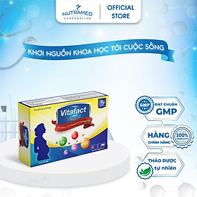Viên uống Vitafact Pregnancy bổ sung dưỡng chất và dự phòng dị tật cho thai nhi (Hộp 30 viên)