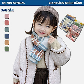 Khăn len dệt kim Bright BH Kids, phong cách Hàn Quốc, dày dặn, ấm áp, dễ thương, phù hợp với bé trai và bé gái - CH131