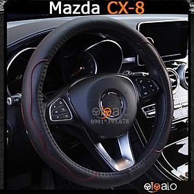 Bọc vô lăng volang xe Mazda CX8 da PU cao cấp BVLDCD - OTOALO