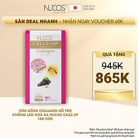 Viên uống collagen trẻ hóa da tăng đàn hồi da Nucos cells up 180 viên