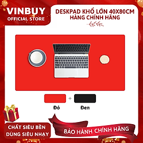 Tấm Lót Chuột, Thảm Da Trải Bàn Làm Việc VinBuy, Miếng Di Chuột Cỡ Lớn 40cmx80cm - Hàng Chính Hãng