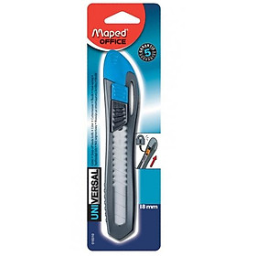 Dao Rọc Giấy Maped Plastic Phổ Thông 18 mm - 018310 - Màu Xanh