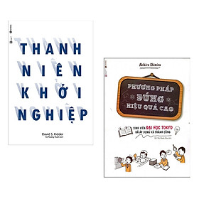 Combo Sách Kinh Tế - Bài Học Kinh Doanh Cực Hay: Thanh Niên Khởi Nghiệp + Phương Pháp Đúng Hiệu Quả Cao (Tặng Kèm Bookmark Happy Life)