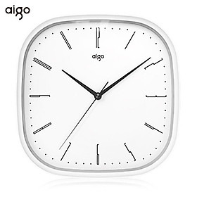 Đồng hồ treo tường Xiaomi Mijia aigo Im lặng Chính xác Phong cách thiết kế đơn giản Đồng hồ trắng cho trang trí nội thất trang trại