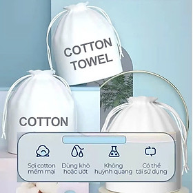 Mua Khăn mặt dùng 1 lần  khăn mặt khô đa năng lau khô  lau ướt  có thể dùng để tẩy trang  chất liệu 100% cotton (20x20cm)