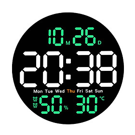 LED Wall Clock Mute Kids Adults Electronic Clock for Bedside Home Study Room