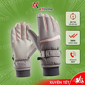 Găng tay nam nữ đi xe giữ ấm eXtreme GT2202 bao tay đi phượt chống gió, chống nước, cảm ứng điện thoại dày dặn, ấm áp