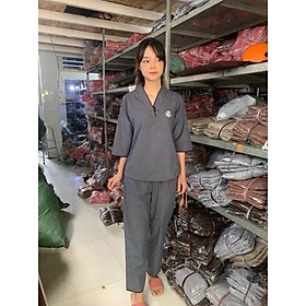 Đồ Lam Đi Chùa - Pháp Phục Phật Tử- đồ Phật Tử-Mẫu Hoa Cúc