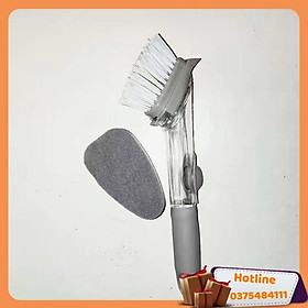 Cọ Rửa Bát Có Tay Cầm Có Khay Đựng Dầu Rửa Bát Tiện Dụng - Ctkd - Hàng Loại 1