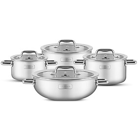 Mua Bộ nồi inox liền khối Elmich Trimax ECO EL-8002 size 16  20  22  lẩu xào 28cm