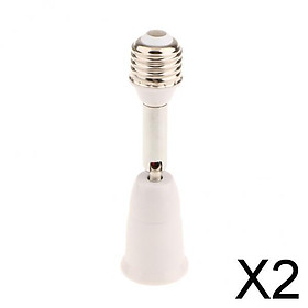 2xLamp Socket Bulb Holder Adapter Extender Universal Swivel Joint E26 to E26