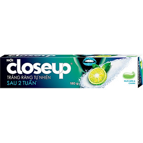 Kem Đánh Răng Dạng Gel Close Up Trắng Răng Muối Biển & Chanh (180g)