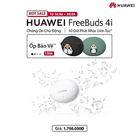Tai Nghe Không Dây Huawei FreeBuds 4i | Chống Ồn Chủ Động | 10 Giờ Phát Nhạc Liên Tục | Âm Thanh Chân Thật | Hàng Phân Phối Chính Hãng