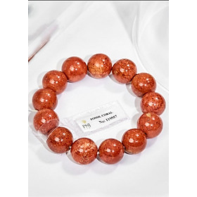 Lắc Tay San Hô Hóa Thạch 16MM Kèm Giấy Kiểm Định PNJ Gembank 