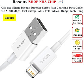 Mua Cáp sạc iPhone Baseus Superior Series Fast Charging Data Cable (2.4A  480Mbps  Fast charge  ABS/ TPE Cable) -  Hàng Chính Hãng