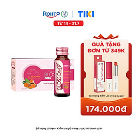 Nước uống collagen giúp sáng da, dạ dày khỏe Blossomy lốc 10 chai x 50ml