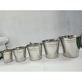 Mua Xô Quai Inox  Có Nắp Đủ Dung Tích Tặng Bộ 10 Muỗng Ăn