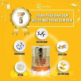 Kem Dưỡng Trắng Da Tổ Yến Linh Nhâm Ban đêm 50g (Kem Đêm NIGHT CREAM)