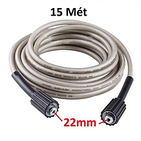 Mua  15 Mét  Dây Xịt Áp Lực Cao/ Dây Phun Xịt Rửa Xe Dùng Cho Máy Xịt Rửa Xe Áp Lực Cao 2 Đầu Ren 22mm