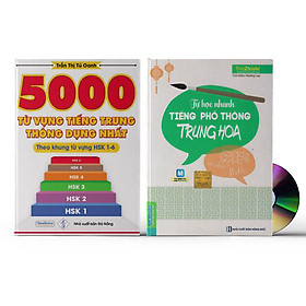 [Download Sách] Sách- Combo 2 sách 5000 từ vựng tiếng Trung thông dụng nhất theo khung HSK từ HSK1 đến HSK6+Tự Học Nhanh Tiếng Phổ Thông Trung Hoa (Có Hướng Dẫn Phần Mềm APP Để Luyện Nghe)+ DVD tài liệu