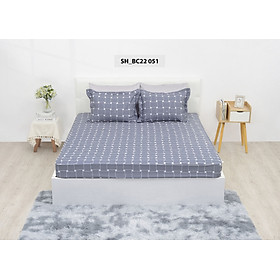 Bộ ga chun chần 160x200 Sông Hồng chất cotton