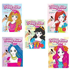 Sách Tô Màu - Dán Hình Sticker Trong Suốt - Rèn Luyện Trí Tuệ - Tủ Sách Trang Điểm Thần Tượng K-Pop - Việt Thư