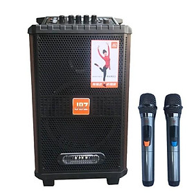 Loa Kéo Di động JBZ 0811 có 2 mic không dây xịn, gỗ bass 20cm - Hàng Nhập Khẩu