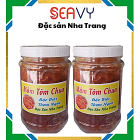 Đặc Sản Nha Trang - Mắm Tôm Chua Truyền Thống Siêu Nhiều Tôm Seavy ️Hộp 500G