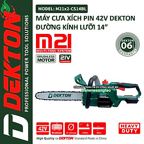 Mua Thân máy cưa xích dùng pin 42V Dekton M21x2-CS14BL (Không pin sạc)