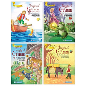 Bộ Sách Truyện Cổ Grimm - Truyện Song Ngữ Anh - Việt (Bộ 4 Cuốn)