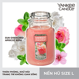 Nến hũ Yankee Candle size L - Sun Drenched Apricot Rose