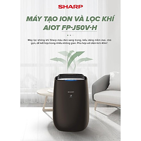 Mua Máy Lọc Không Khí Sharp FP-J50V-H Kết Nối Điện Thoại Hàng Thái Lan  cảm biến Lọc Bụi PM2.5 - Hàng chính hãng